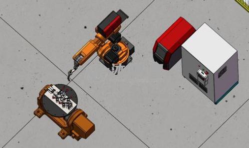 机器人焊接工作站 - solidworks机械设备模型下