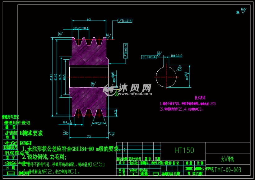 大v带轮