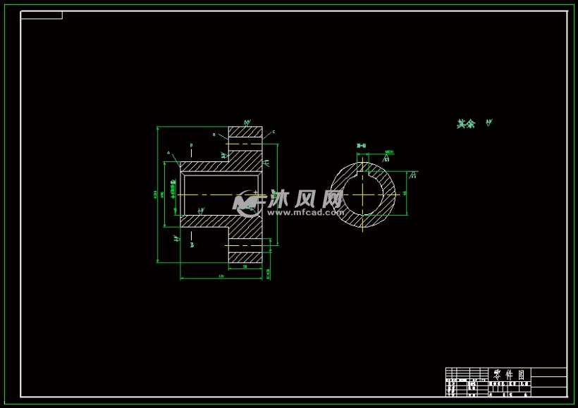 0,a1半联轴器零件图