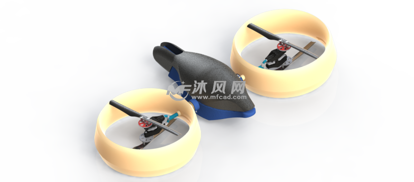 概念无人机(CATIA)设计模型 - catia军工用品模型