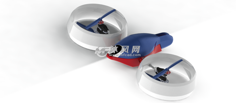 概念无人机(CATIA)设计模型 - catia军工用品模