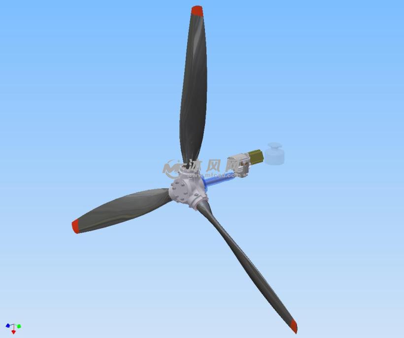 变桨(螺旋桨)设计模型- solidworks生活用品类模