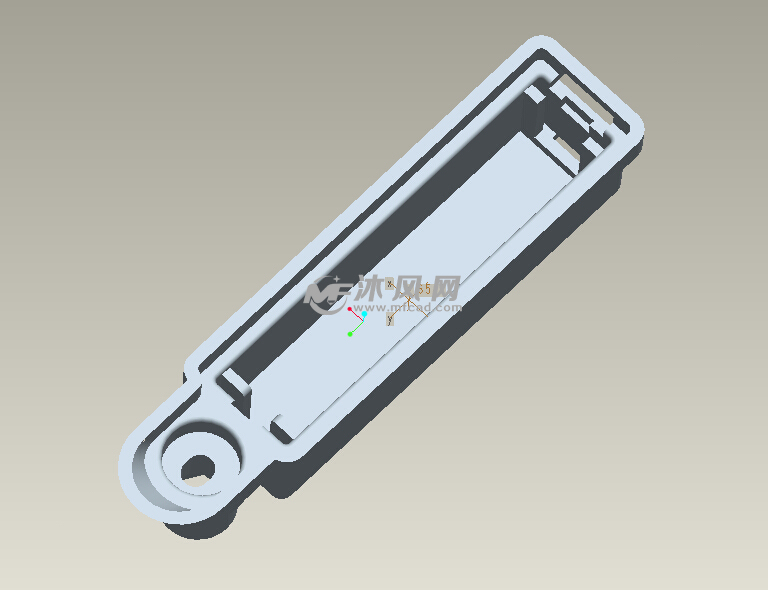 7号电池盒 - ProE生活用品类模型下载