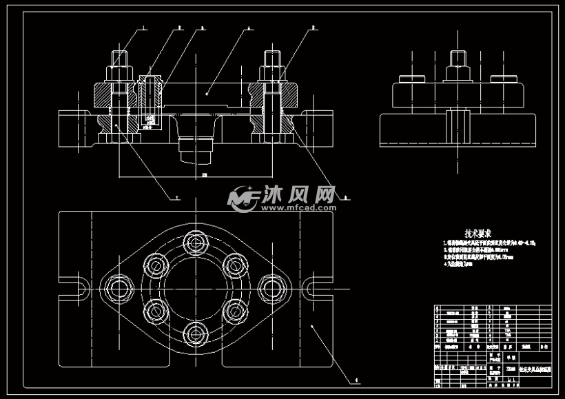 钻床夹具装配图-a1