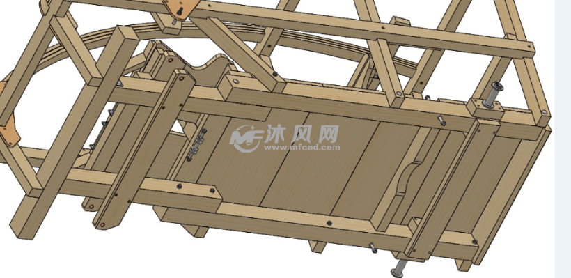 纯木质玩具车模型 - solidworks玩具公仔类模型