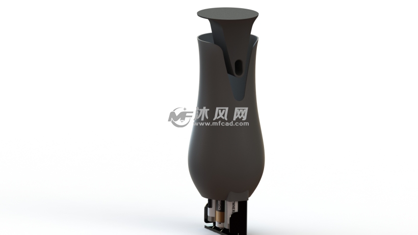 香水瓶造型的音箱设计模型 - solidworks数码产