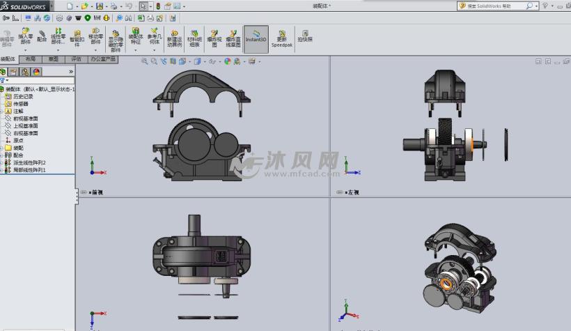 一级圆柱齿轮减速器(全套模型)