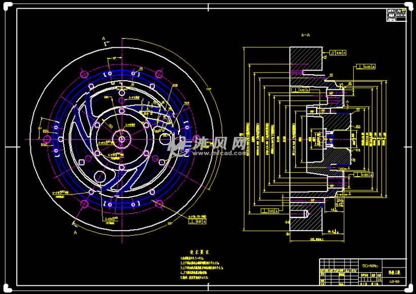 摩托车后轮轮毂模具设计【铸造模具含8张CAD