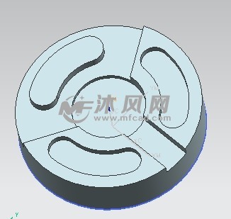 圆形板类工件数控铣加工编程设计【3d-ug】