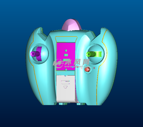 无线飞机遥控器 - proe通迅工具类模型下载