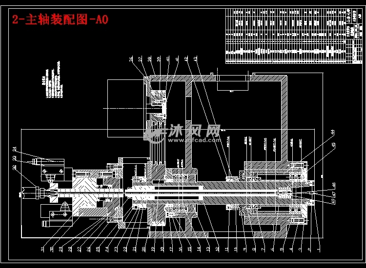 2-主轴装配图-a0