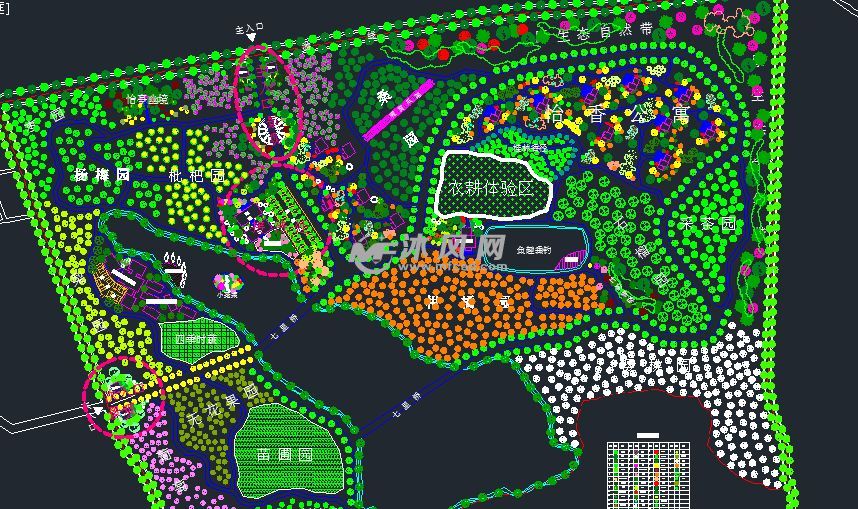 某地观光果园设计图