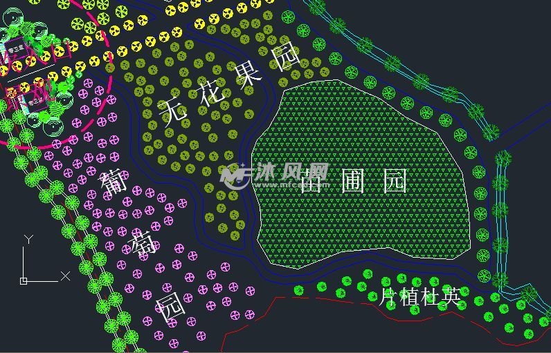 某地观光果园设计图