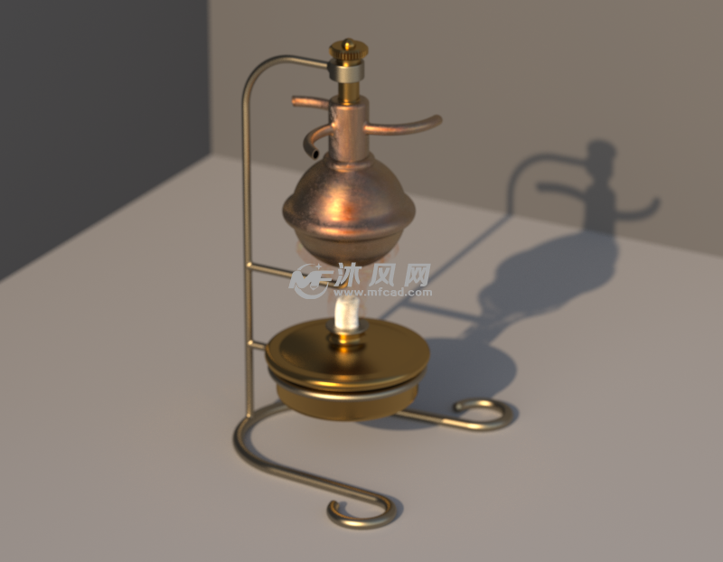 简易古代蒸汽机 - solidworks机械设备模型下载