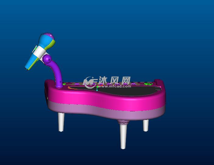 电子琴|带麦克风-Proe数码产品类图纸下载-沐模型封隔器井下图片