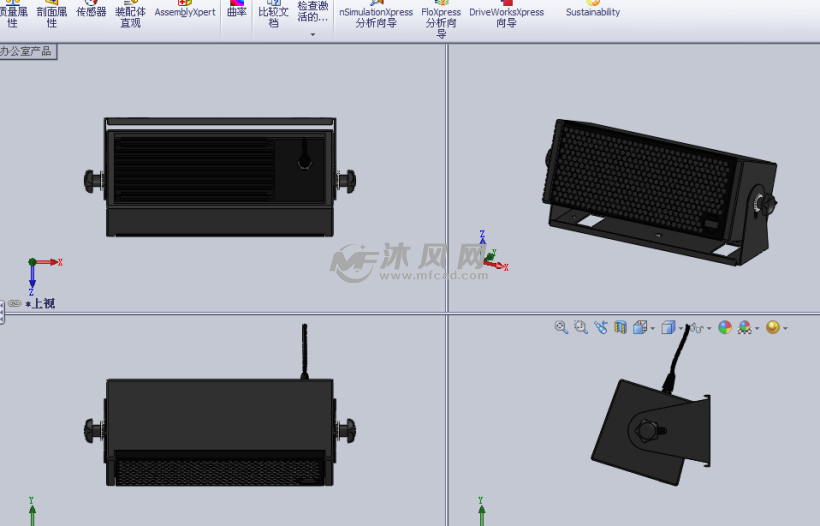 带驱动的扬声器设计模型 - solidworks数码产品
