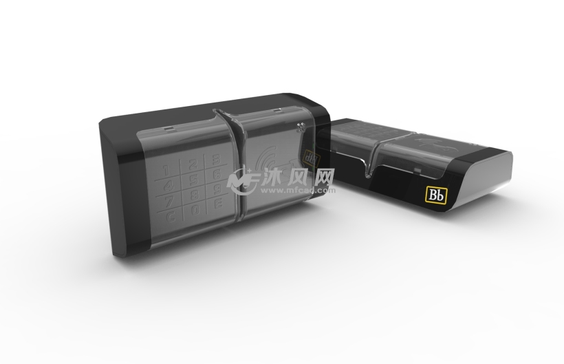 图书馆智能密码锁设计模型 - solidworks生活用