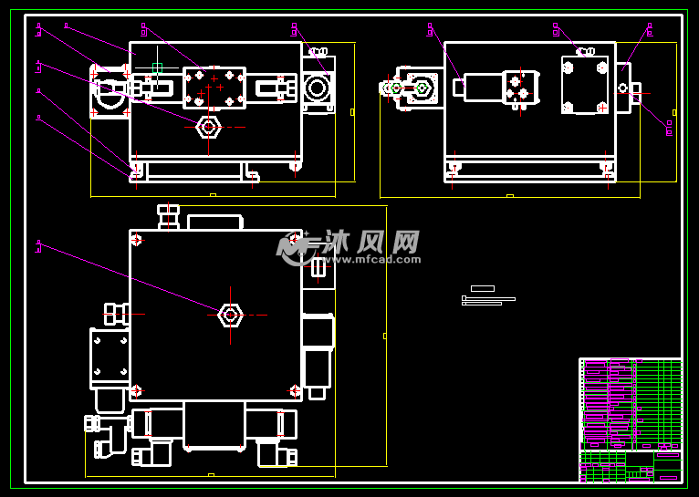 集成块装配图