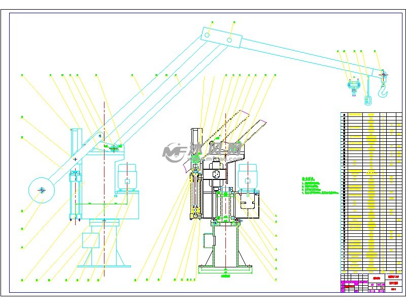 平衡吊设计 vb程序(受力分析液压设计) - 各类设备机器 - 沐风图纸