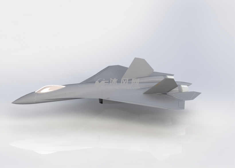 雪鸮战斗机的建模 - solidworks军工用品模型下