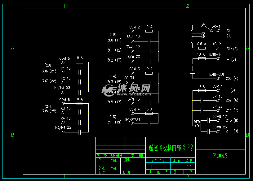 10t塔吊电气控制系统设计【优秀机械设计】【word cad