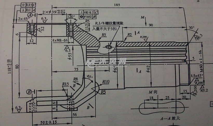 kcsj-03万向节滑动叉工艺与钻孔夹具设计(钻4xm8)