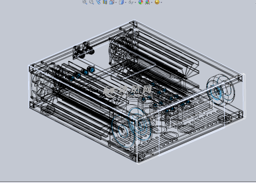 功率放大器设计SW模型 - solidworks机械设备