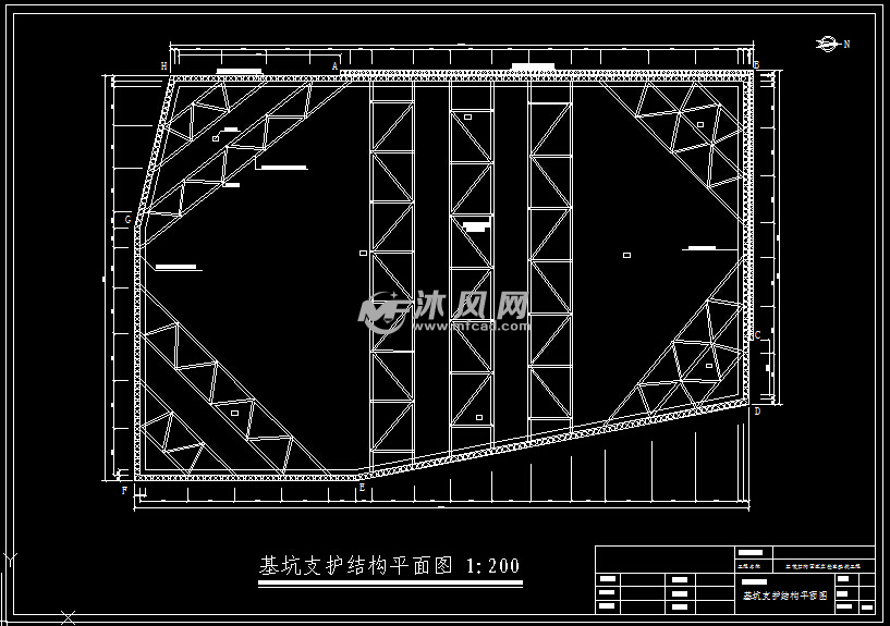 基坑支护结构平面图