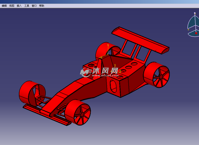 金属-F1车(catia)模型