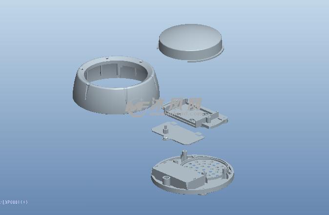 游戏按键发声器模型 - ProE玩具公仔类模型下