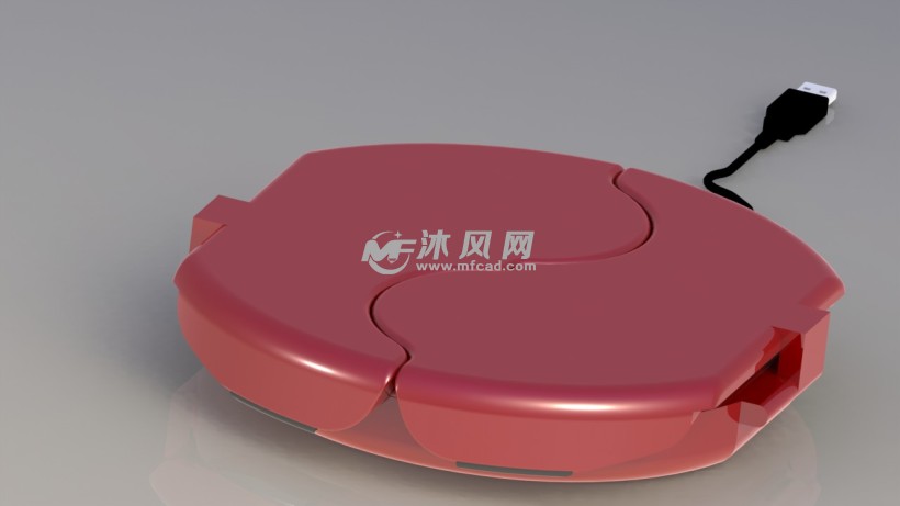 笔记本电脑散热垫(创意)设计模型 - solidworks