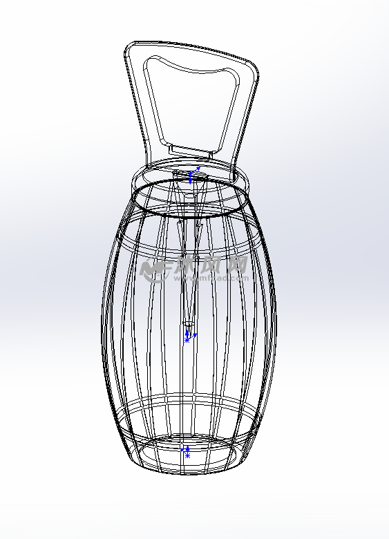 啤酒开瓶器设计模型 - solidworks生活用品类模