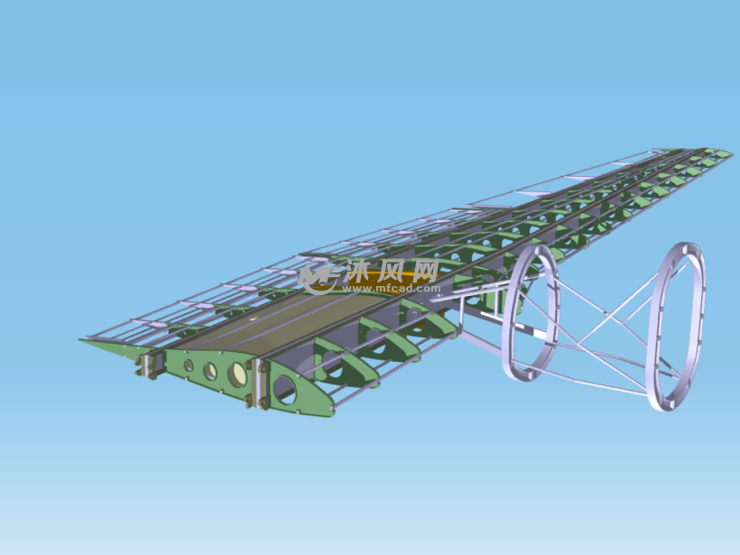 钢结构飞机机翼结构模型