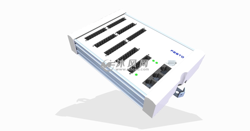 终端PLC设计模型可编程逻辑控制器 - solidwo