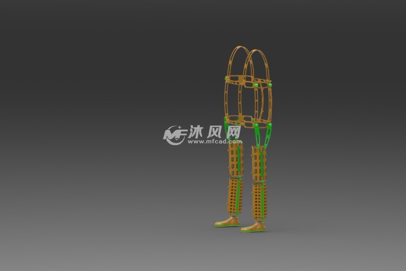 婴儿学步辅助机构 - solidworks服装鞋帽类模型