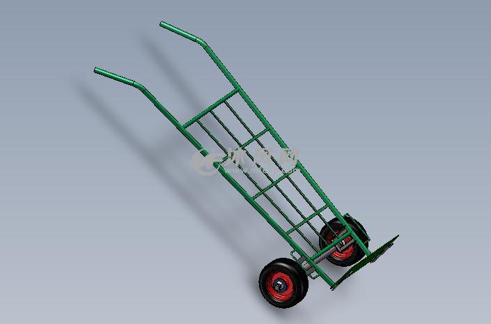 家用手推车 - solidworks机械设备模型下载