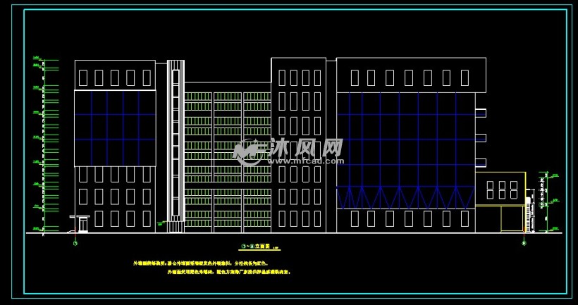 某面粉厂制车间建筑全套cad施工图