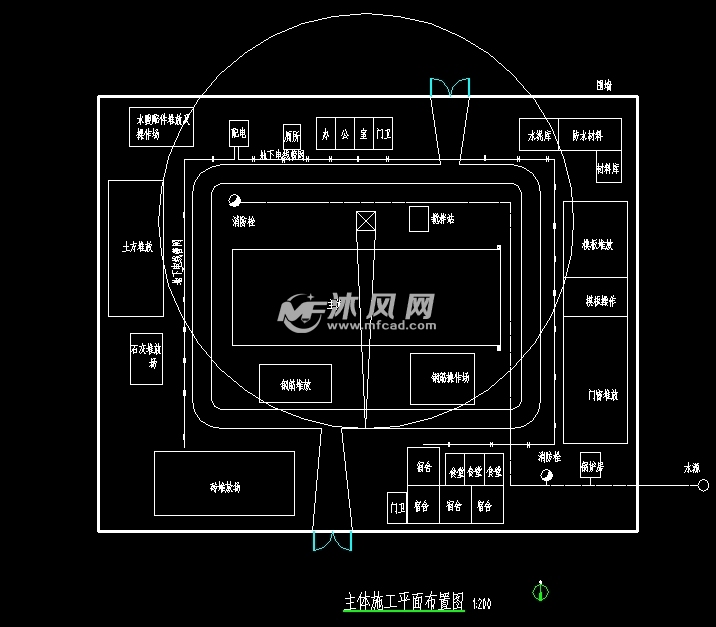 主体施工平面布置图