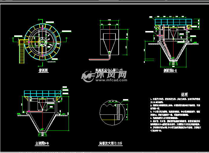 各式沉淀池cad图集