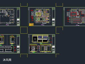 盛皇茗茶茶楼设计施工图附效果图 - cad其它商