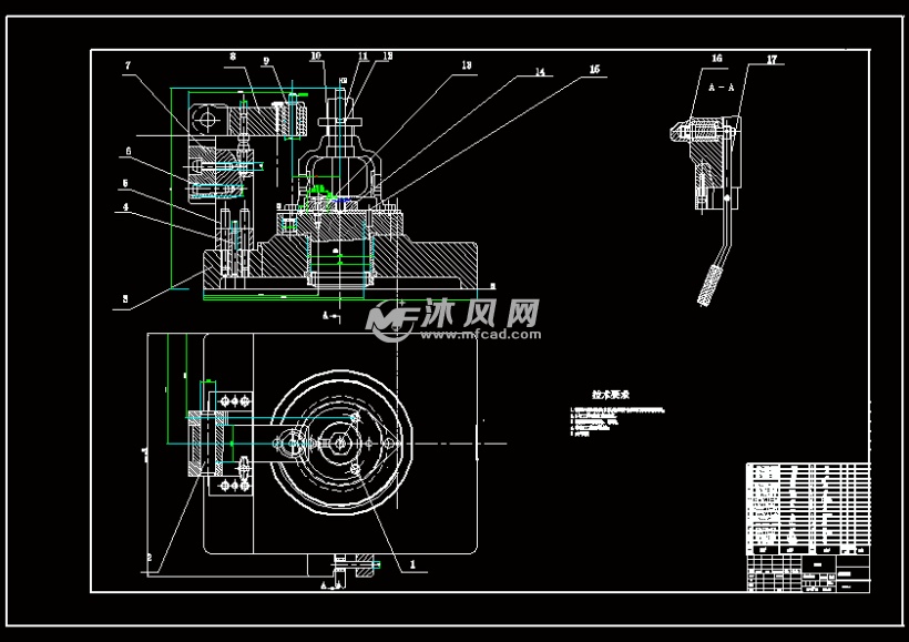 汽车后桥差速器壳体工艺规程与回转式钻孔夹具设计【优秀含7张cad图纸