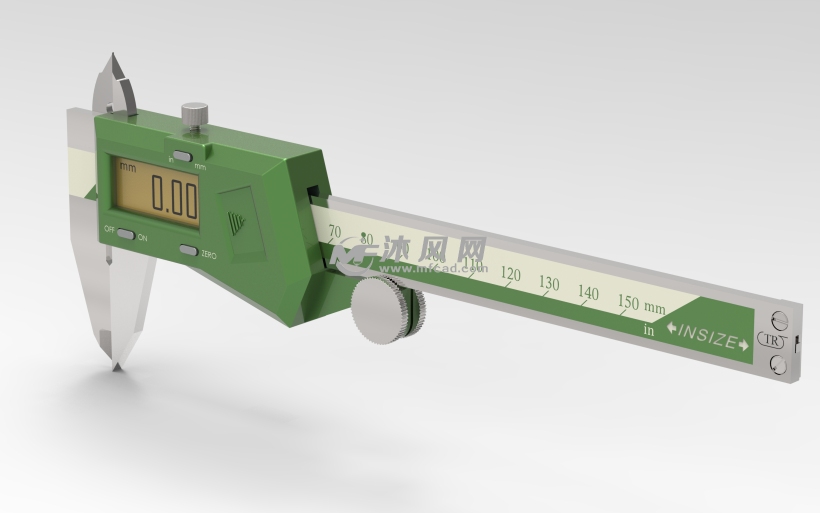 数显酷炫游标卡尺最新设计模型 - solidworks办