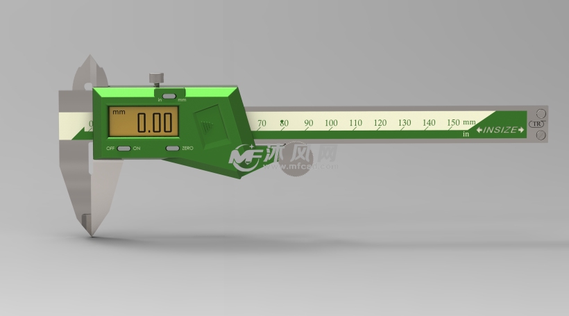 数显酷炫游标卡尺最新设计模型 - solidworks办