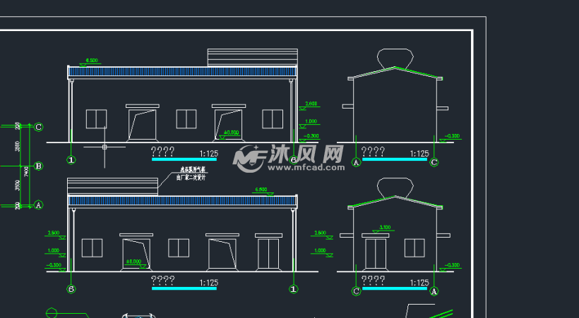厂房车间建筑图 - AutoCAD厂区规划图纸