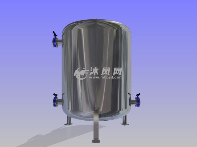 双氧水存储罐设计模型 - solidworks机械设备模