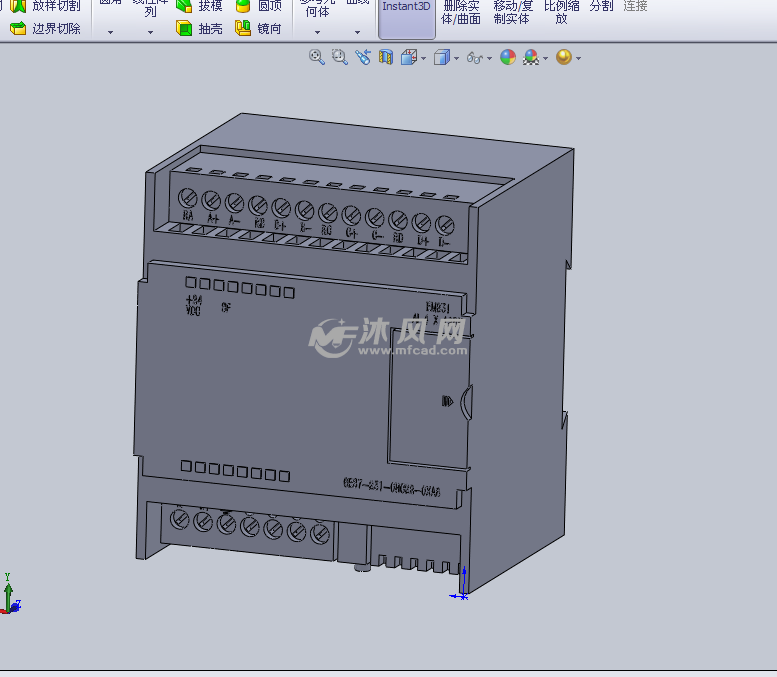 S7-200模拟量输入模块EM231设计模型 - solid