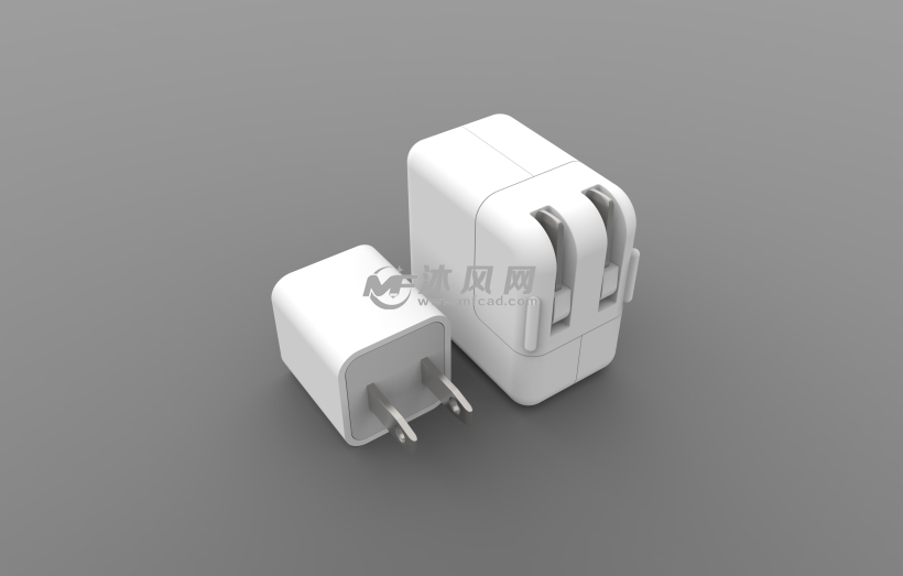 苹果手机充电器5V-USB充电器设计模型 - solid