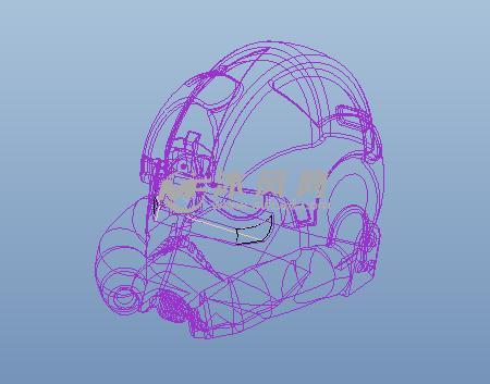 星球大战帝国头盔模型 - ProE玩具公仔类模型