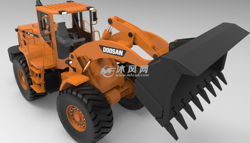 韩国斗山装载机DL300型号模型 - solidworks机