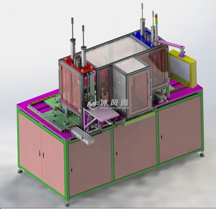 精密伺服电机螺丝机非带标组装设备带工程图和